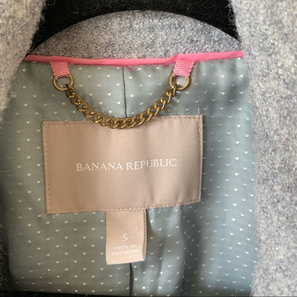 Banana Republic Grey Tweed Moto Jacket Size S - Picture 5 of 15